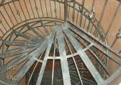 Escalier spiralé en fer forgé