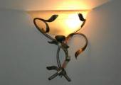 Appliques en fer forgé avec verre