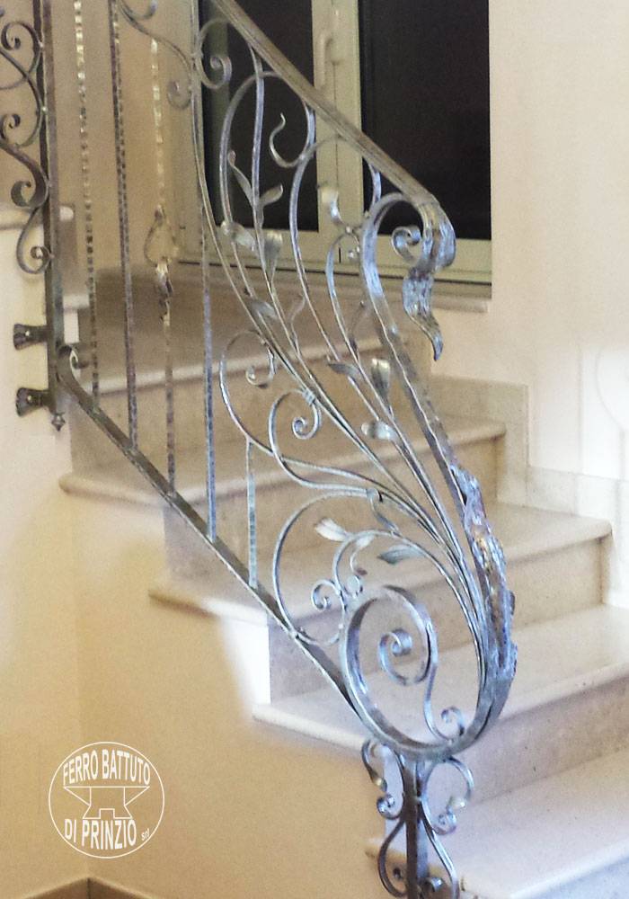 Balustrade en fer forgé décoré