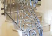 Balustrade en fer forgé décoré