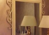 Cadre blanc pour miroir