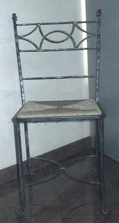 Chaise en fer forgé 
