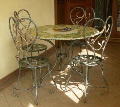 Chaises en fer forgé