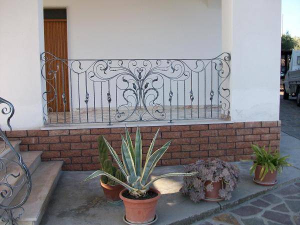 Garde-corps de balcon externe en fer forgé