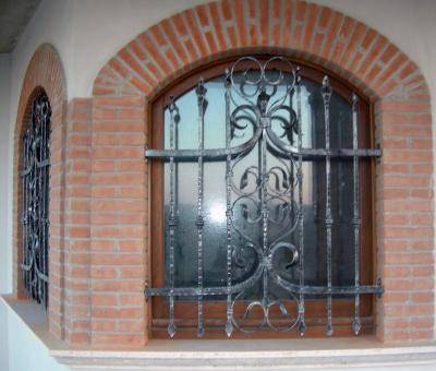 Grille en fer forgé