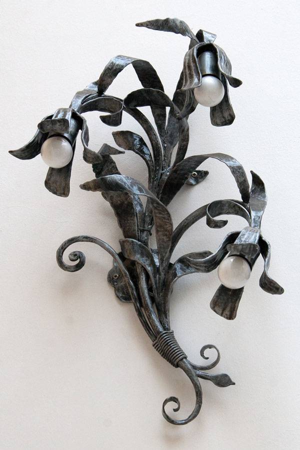 Appliques en fer forgé corne d'abondance