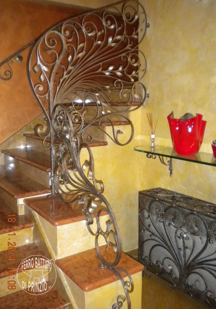 Balustrade interne en fer forgé