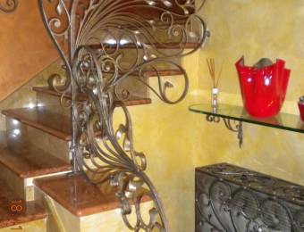 Balustrade interne en fer forgé