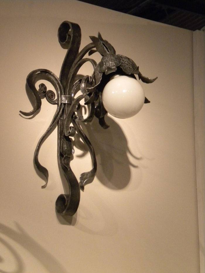 Lampe en fer forgé