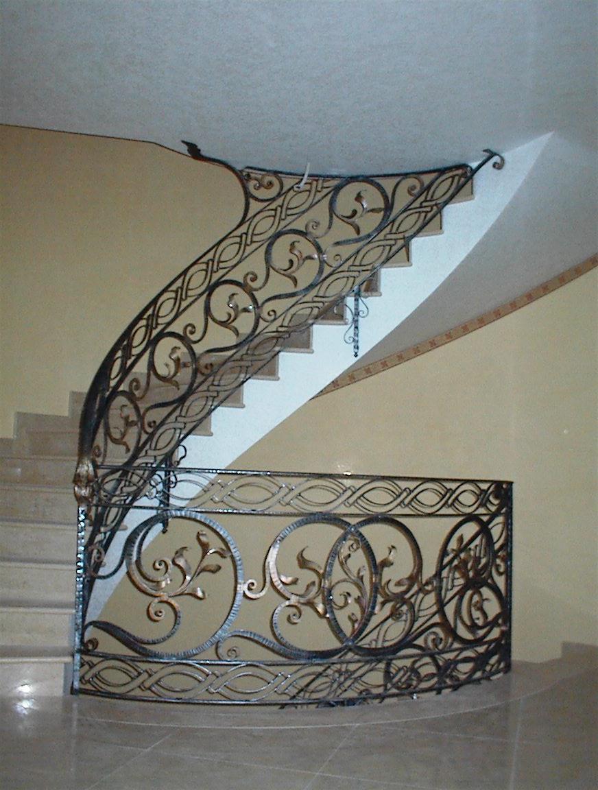 escalier interieur fer forge